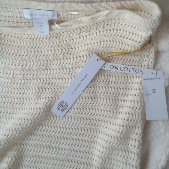 🎀House of Harlow 1960 2PC Crocheted Crop Top & Maxi Skirt Size: L NWT - Picture 7 of 10